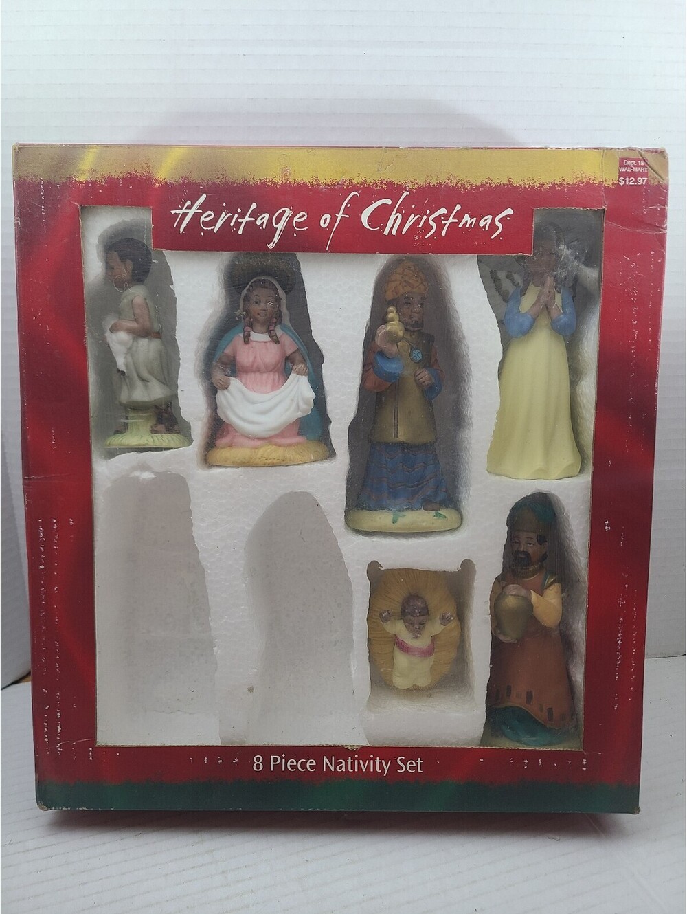 Heritage of Christmas Ethnic Nativity Set Vintage Incomplete